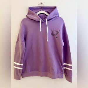 Purple Hoodie with Planet Design